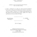 로드 암허스트호 관련 문서. 1833년, 영국 하원 발행. 총 106쪽, 13.5 x 8.5인치